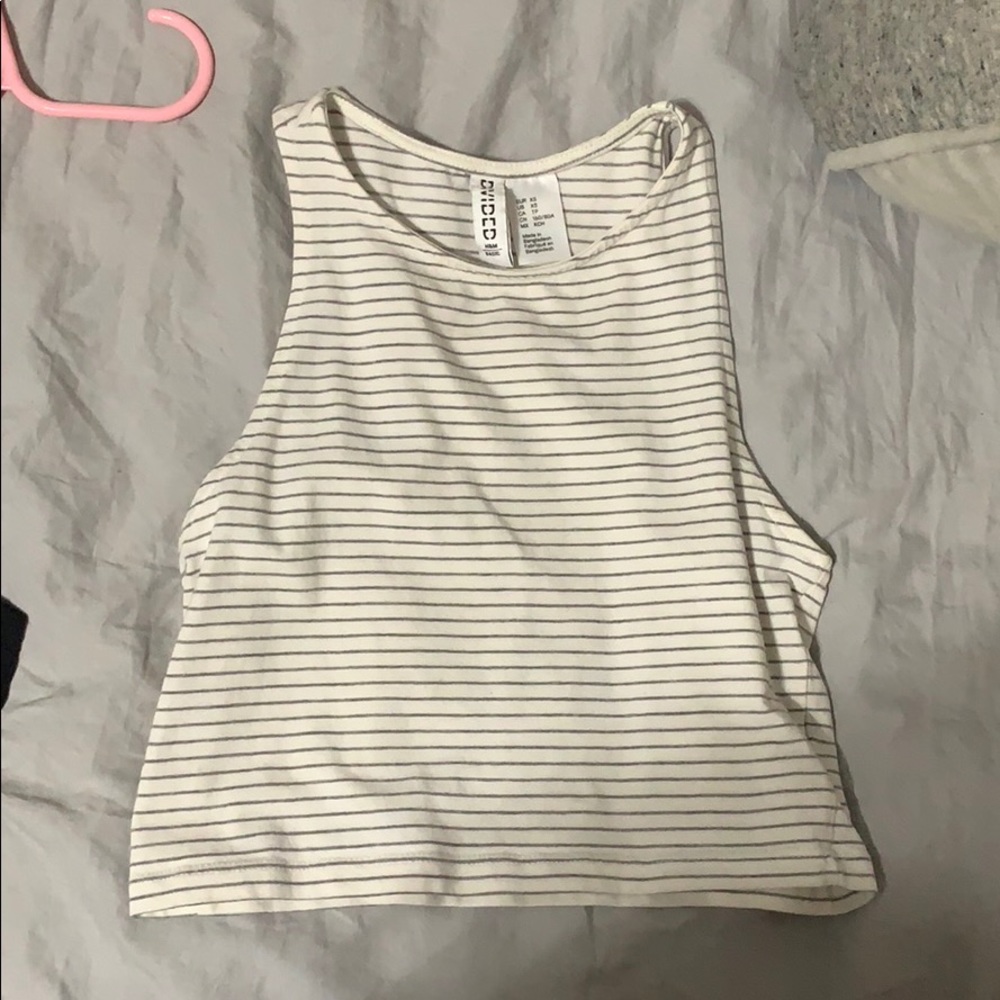 Striped crop top